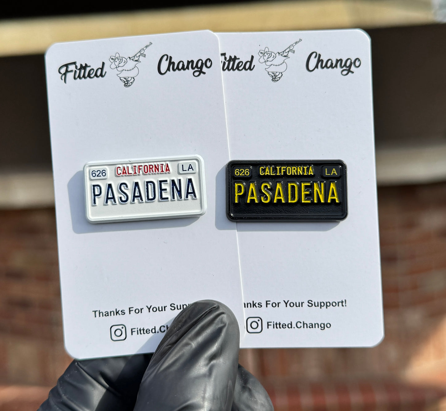 Pasadena License Plate Pin