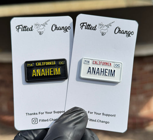 Anaheim License Plate Pin