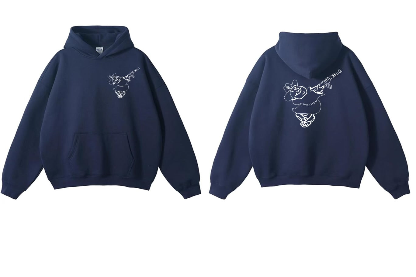 SUDADERA CON CAPUCHA COMPADRE AZUL MARINO
