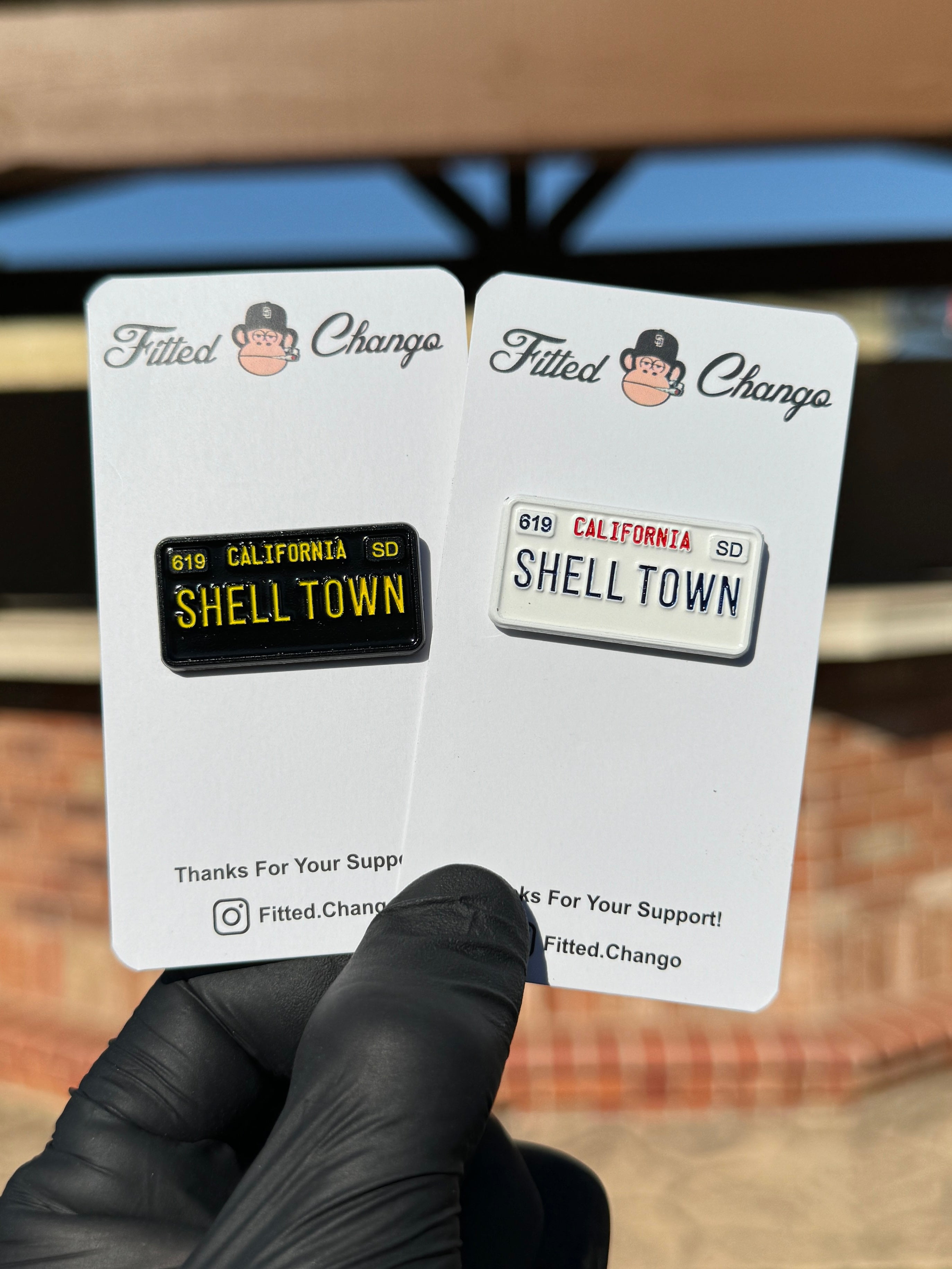 Pin de matrícula de ShellTown
