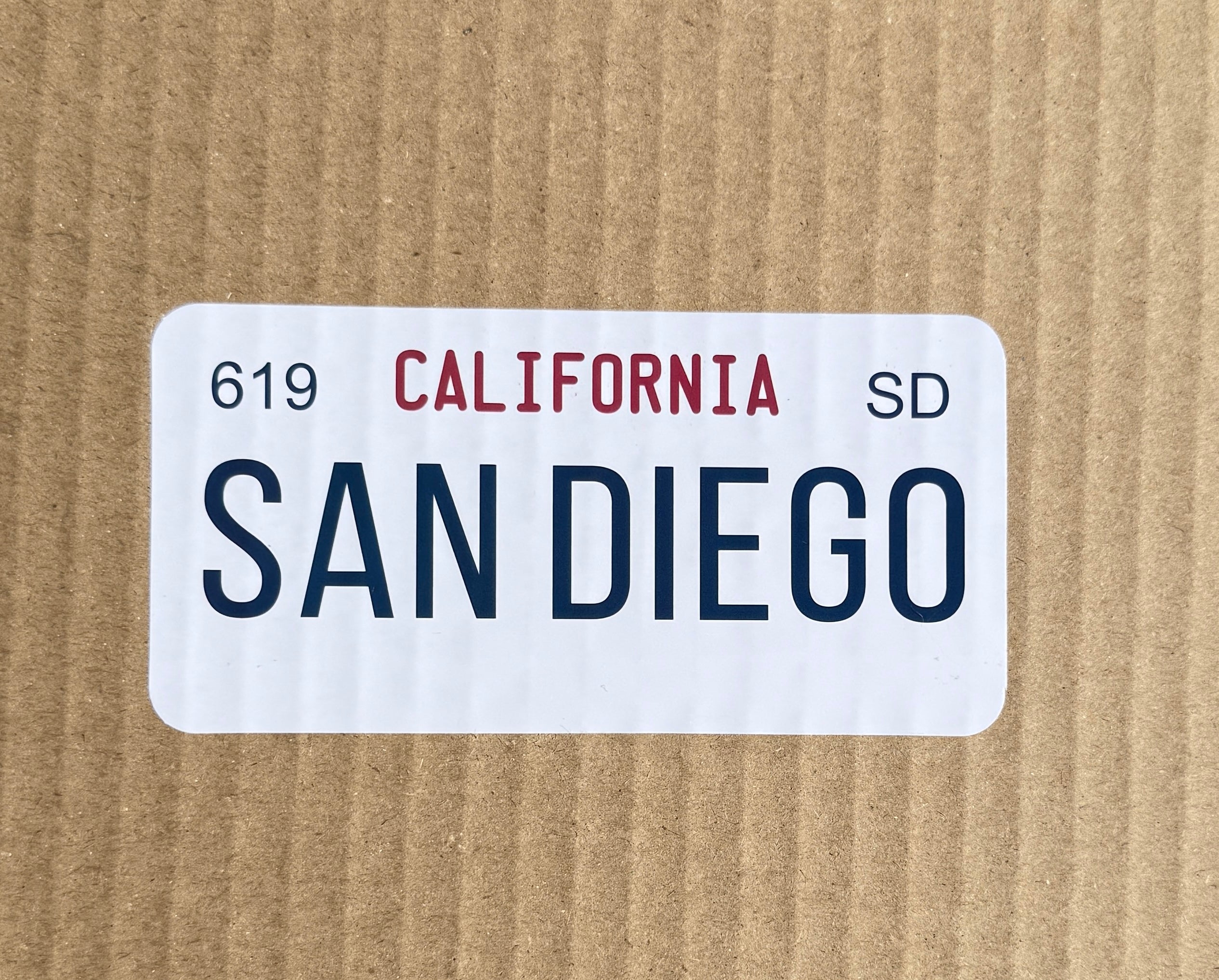 San Diego License Plate Stickers (3 Pack)