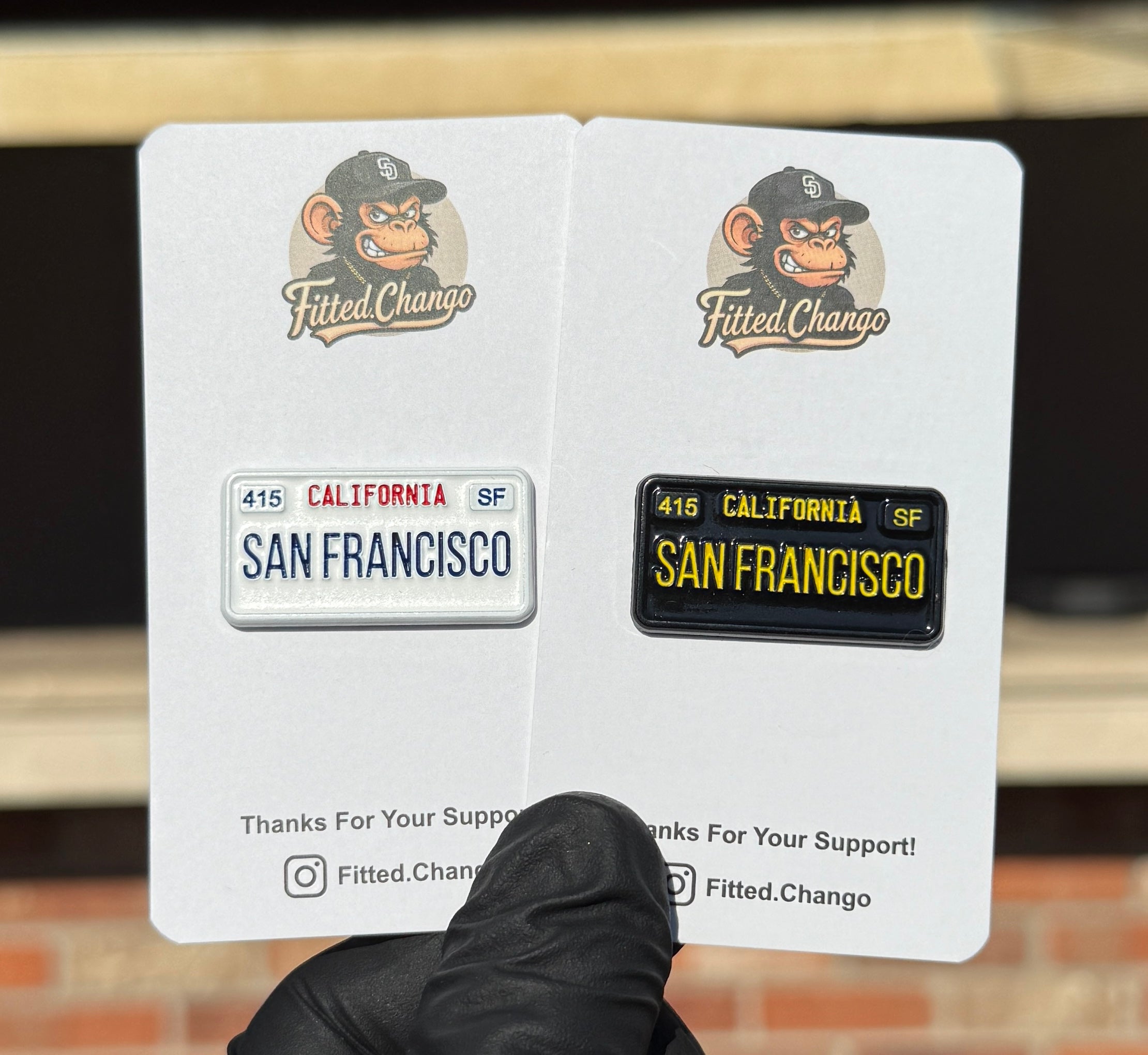 San Francisco License Plate Pin