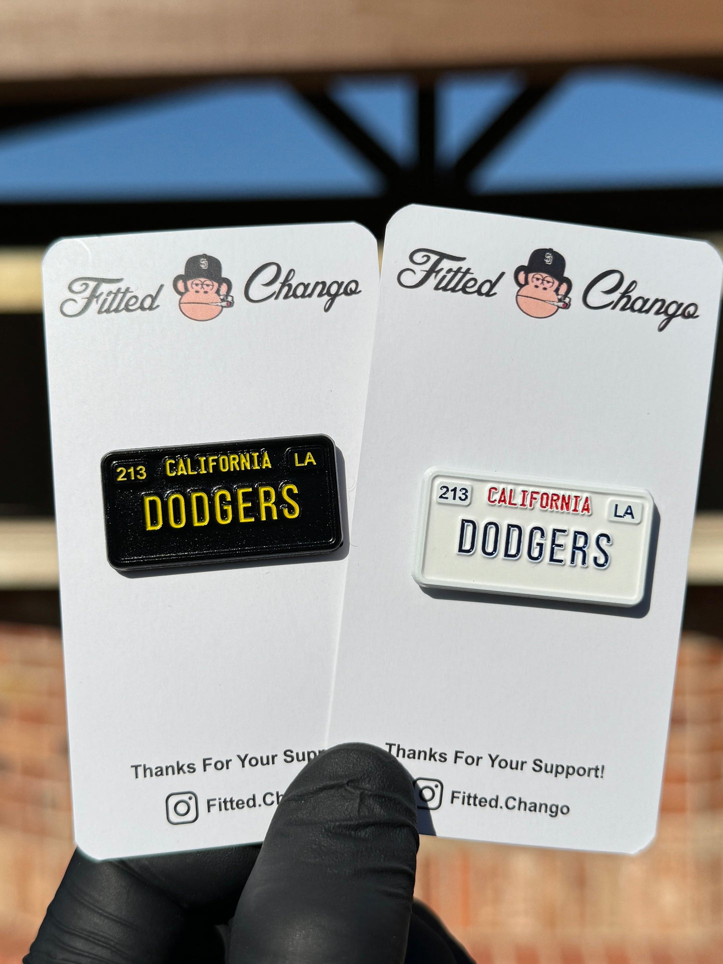 Dodgers License Plate Pin