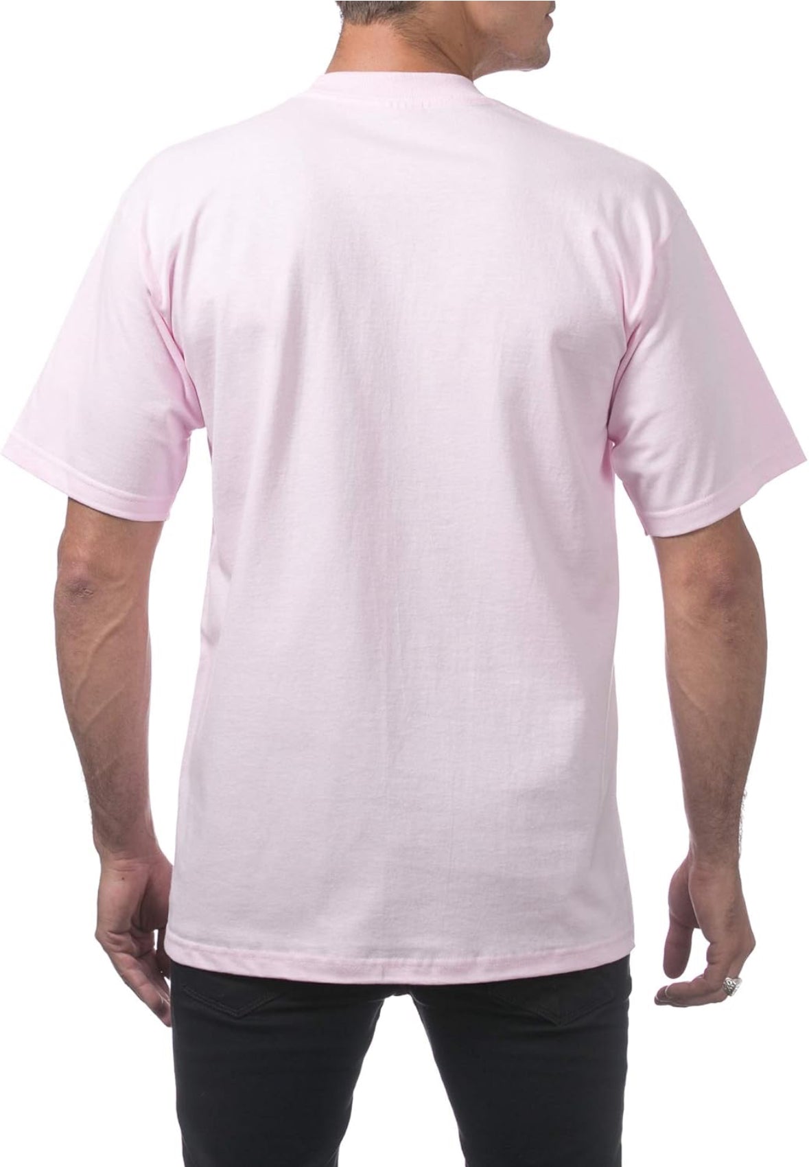 Camiseta blanca ProClub (rosa)