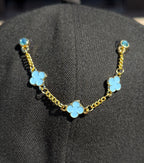Chain Pin Light Blue