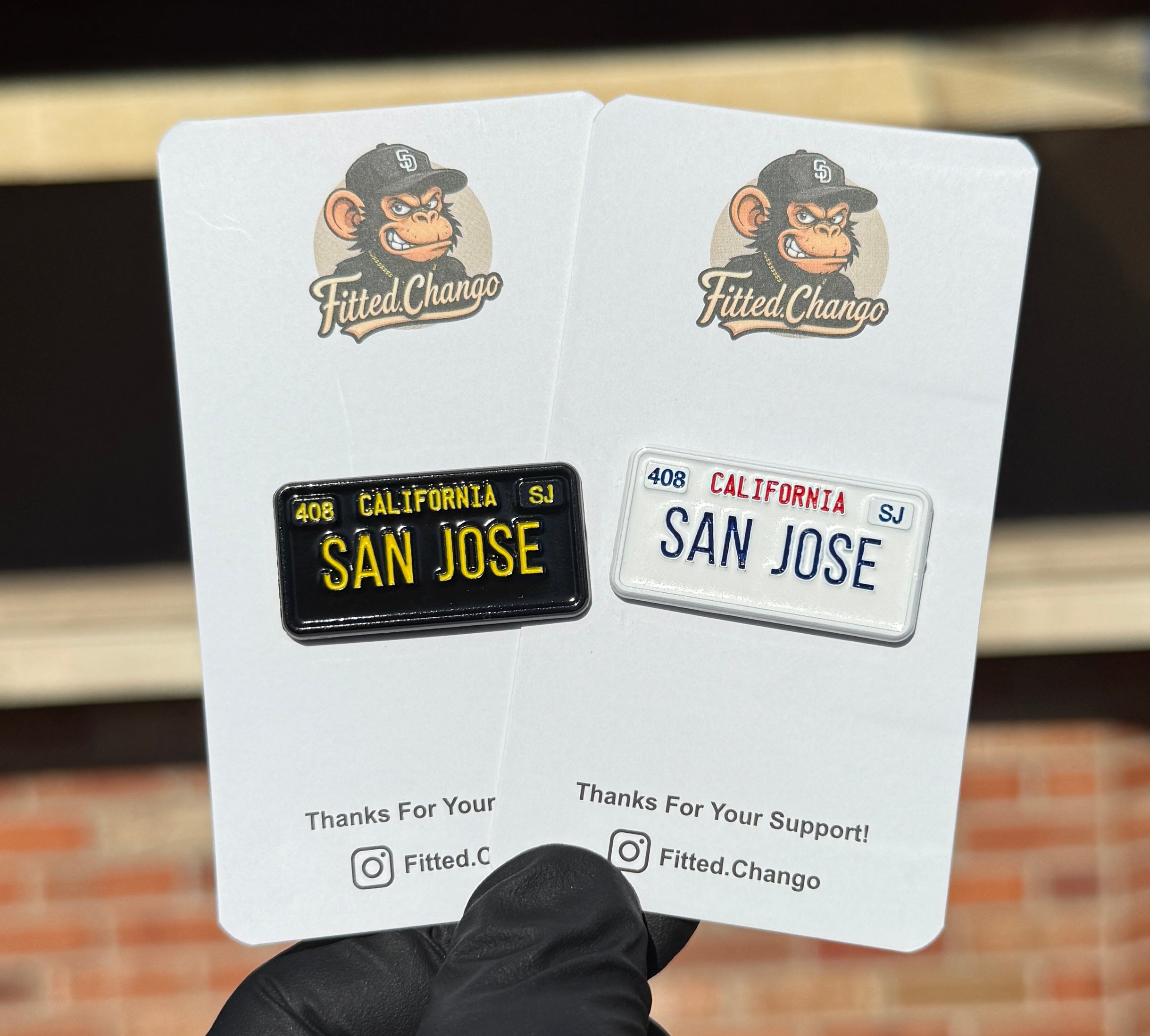 San Jose License Plate Pin
