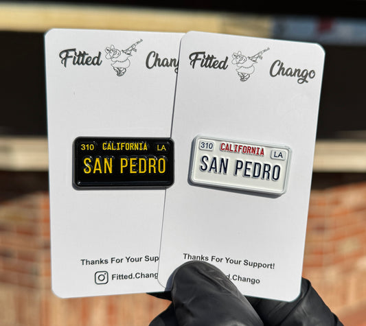 San Pedro License Plate Pin