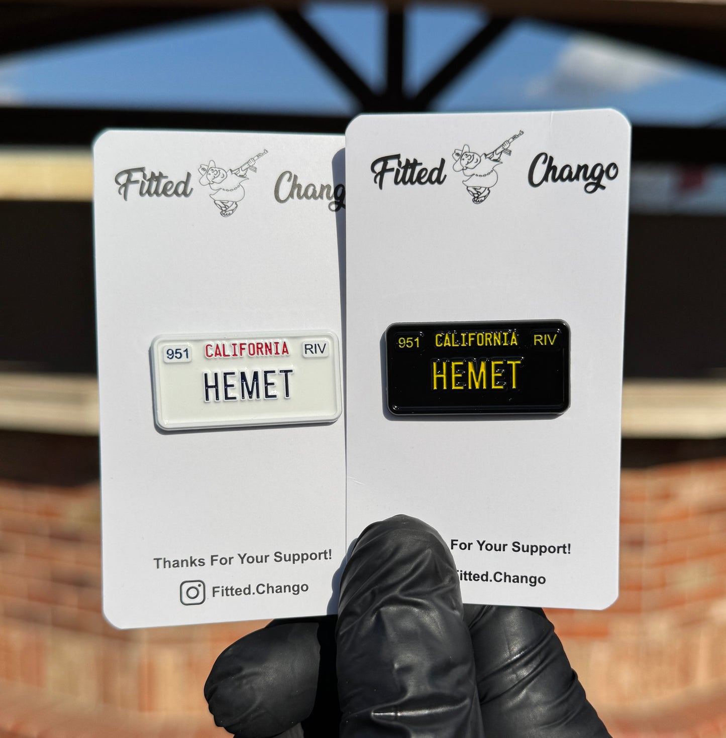 Hemet License Plate Pin