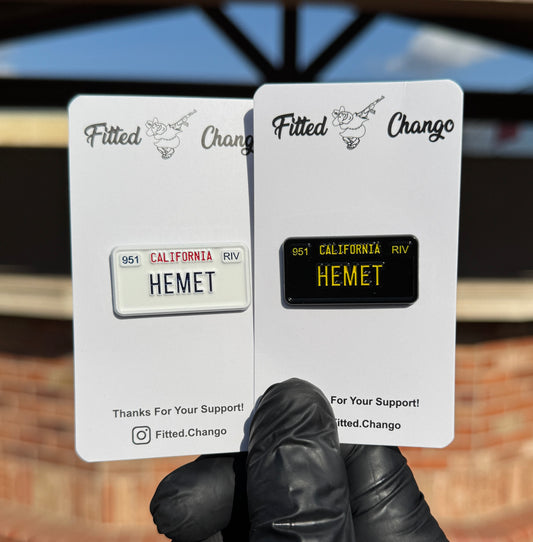 Hemet License Plate Pin