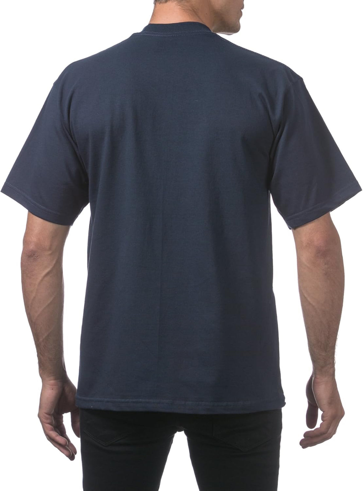 Camiseta ProClub en blanco (azul marino)