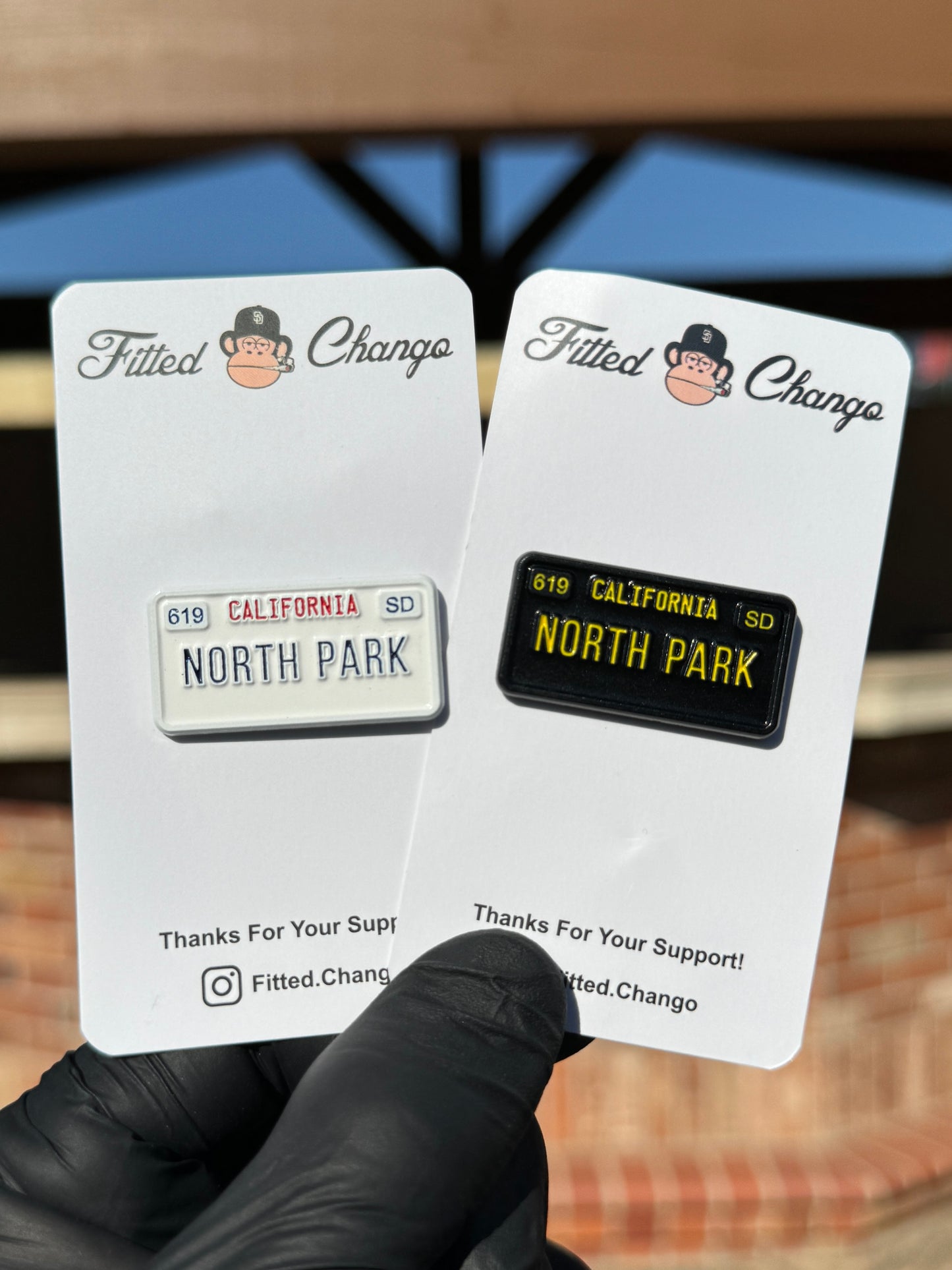 North Park License Plate Pin