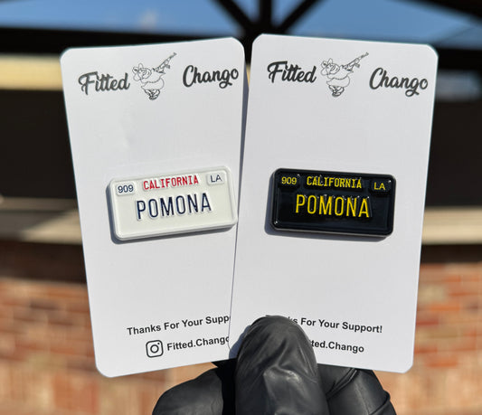 Pomona License Plate Pins