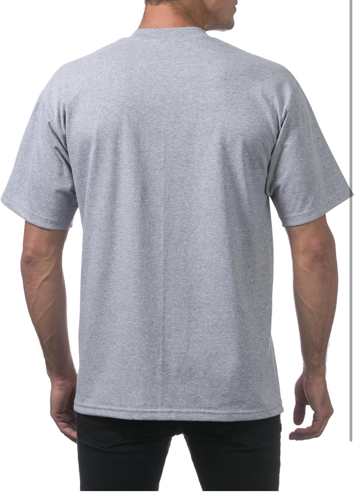 Camiseta ProClub en blanco (gris claro)
