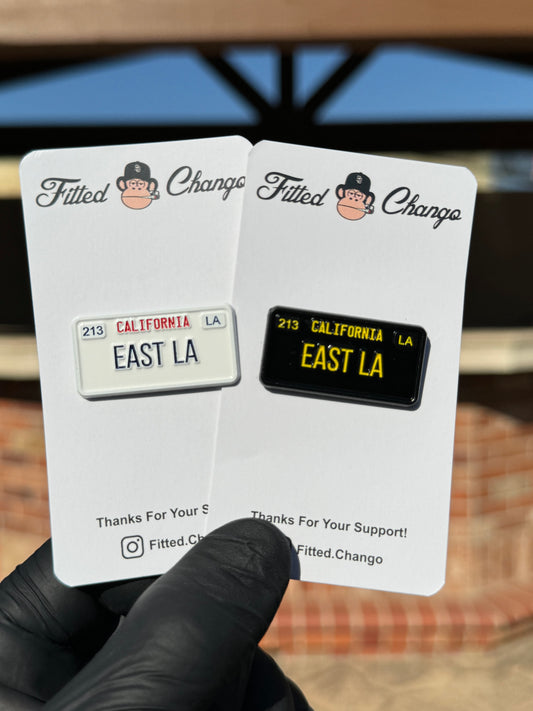 East LA License Plate Pin