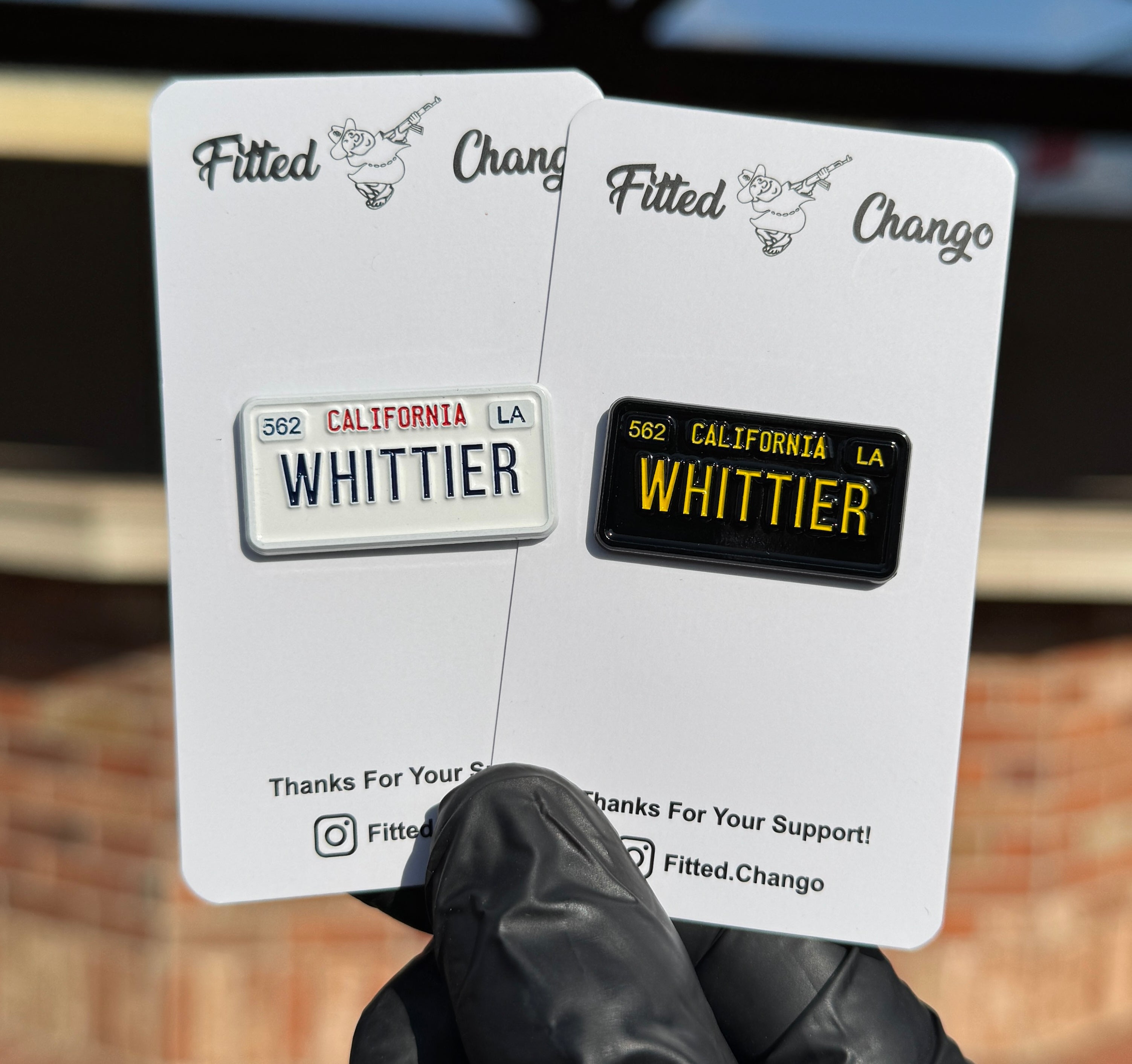 Pin de matrícula de Whittier