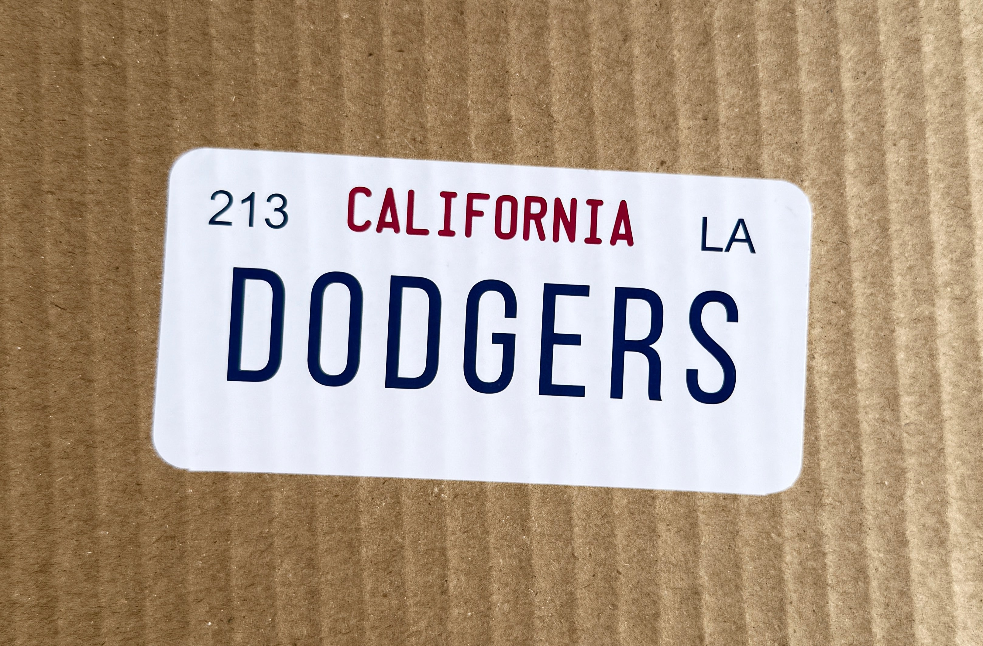 Dodgers License Plate Stickers (3 Pack)