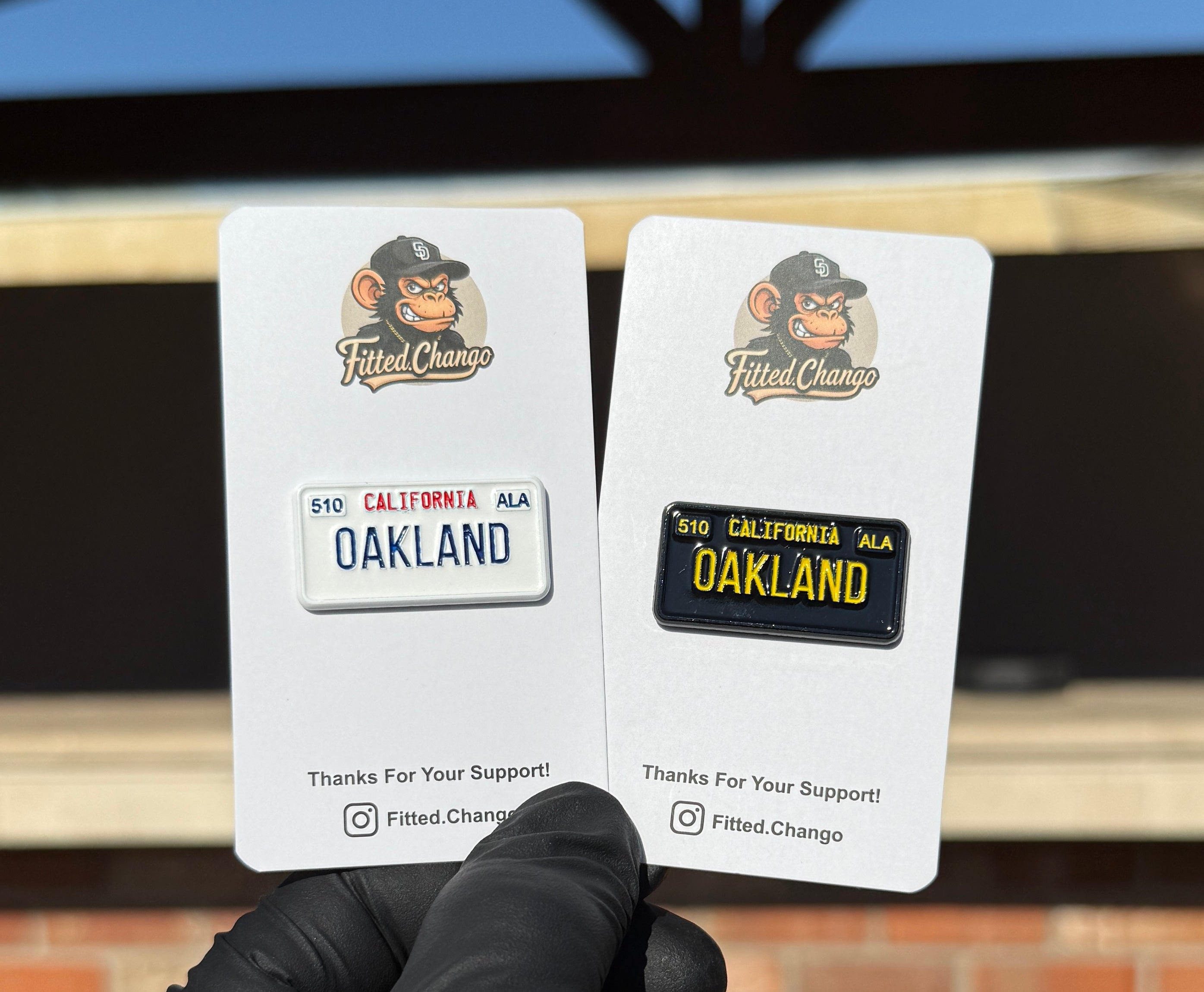 Oakland License Plate Pin