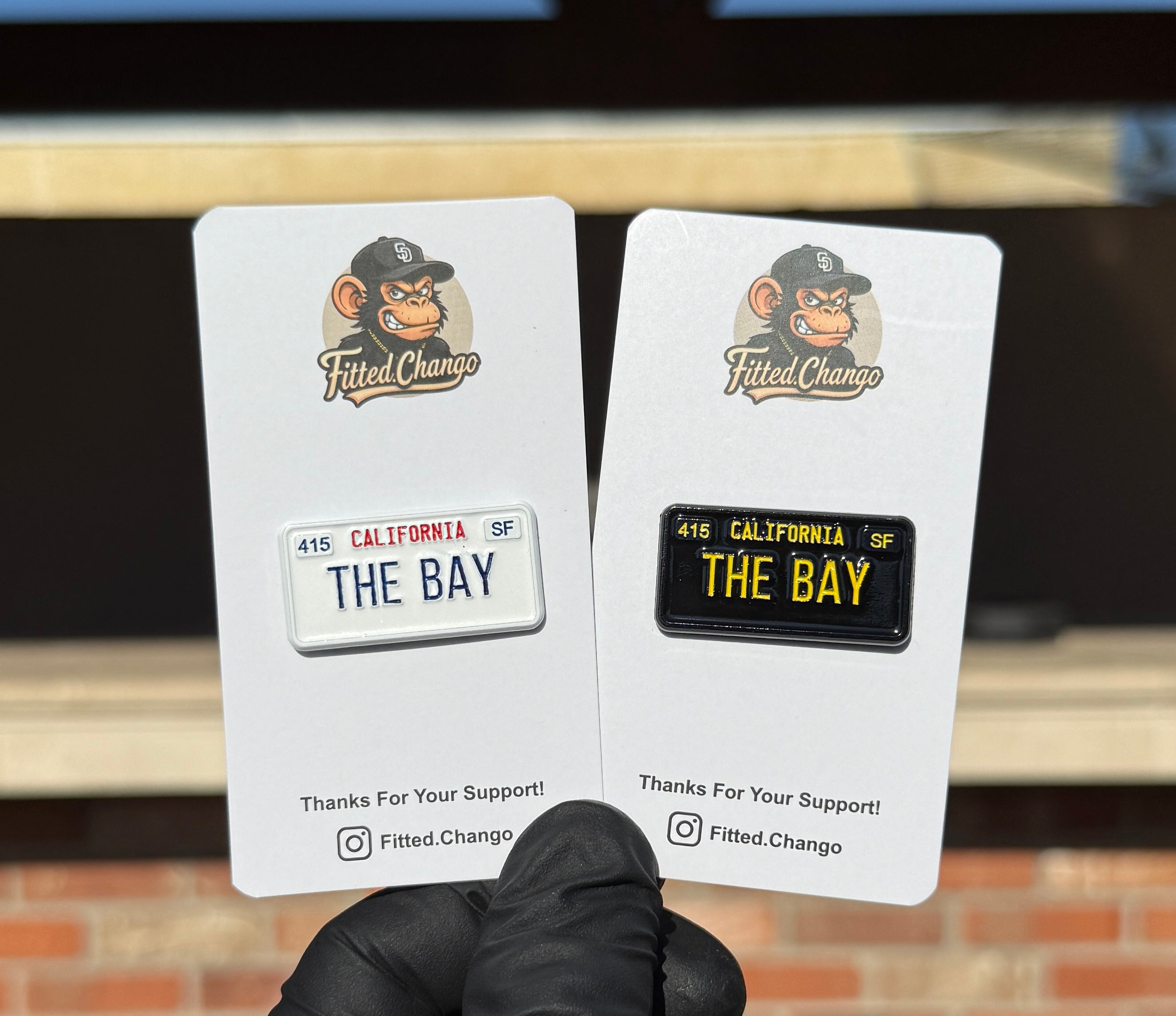 The Bay License Plate Pin
