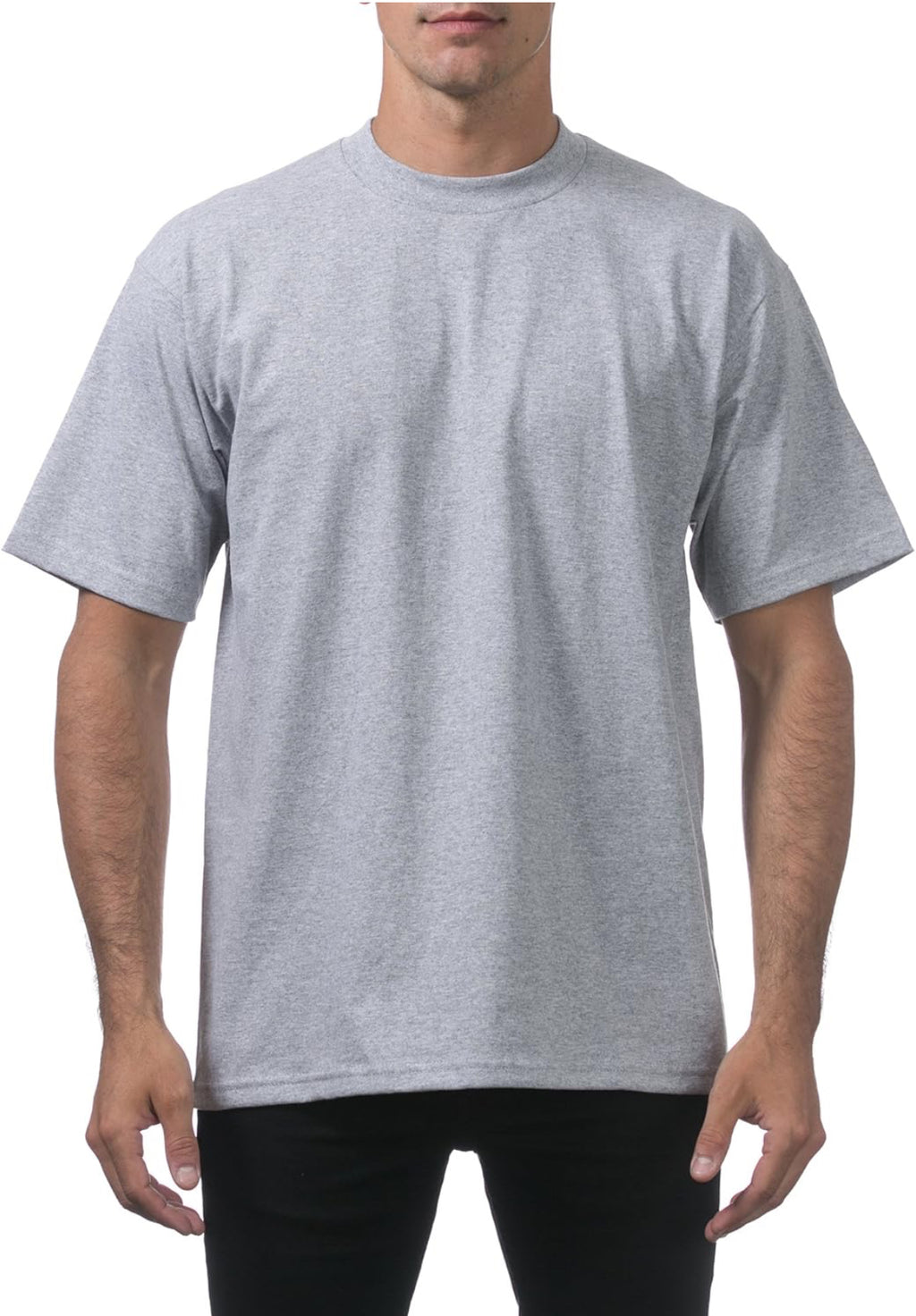 Camiseta ProClub en blanco (gris claro)