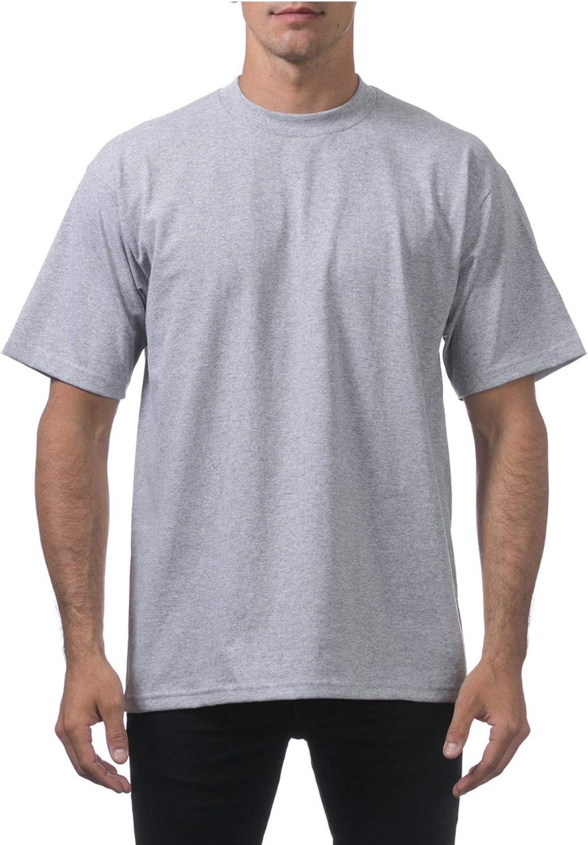 Camiseta ProClub en blanco (gris claro)