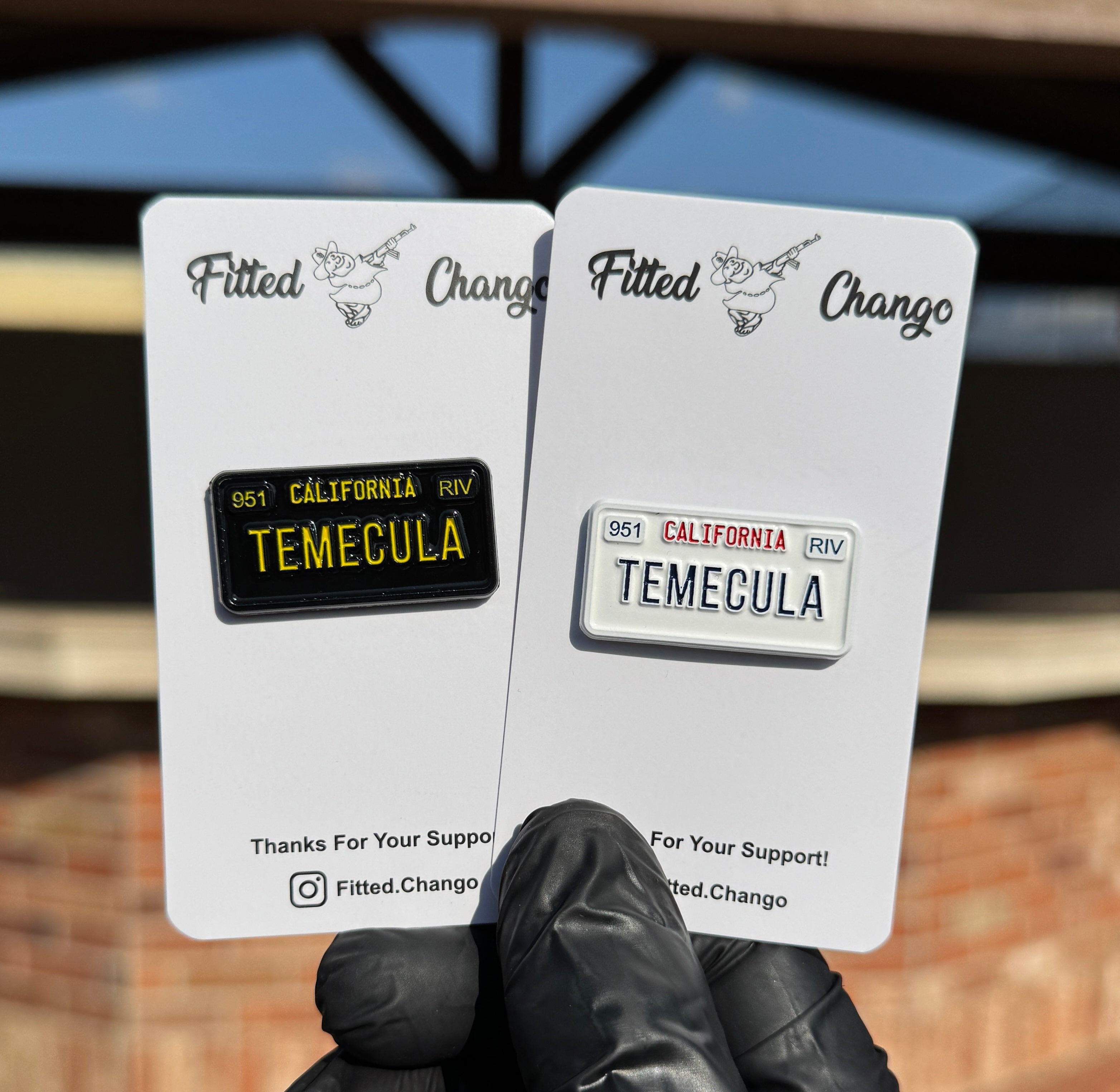 Pin de matrícula de Temecula