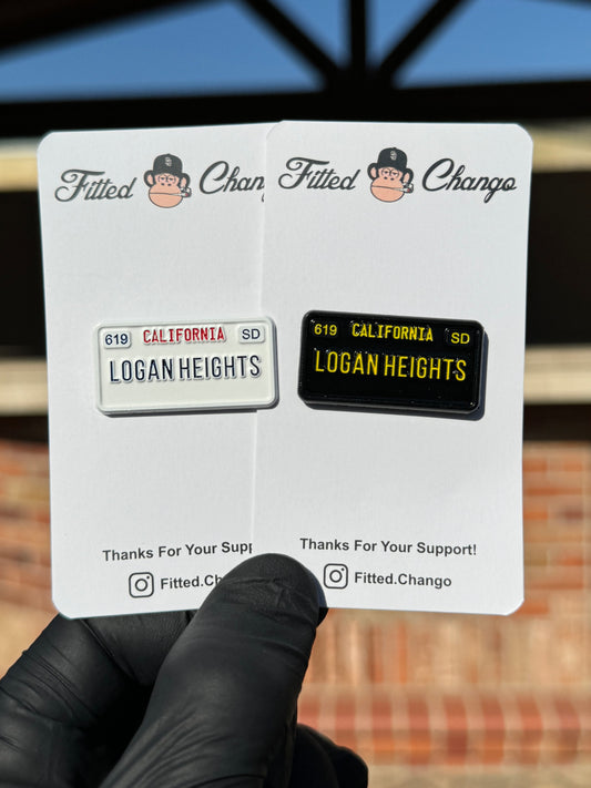 Logan Heights License Plate Pin