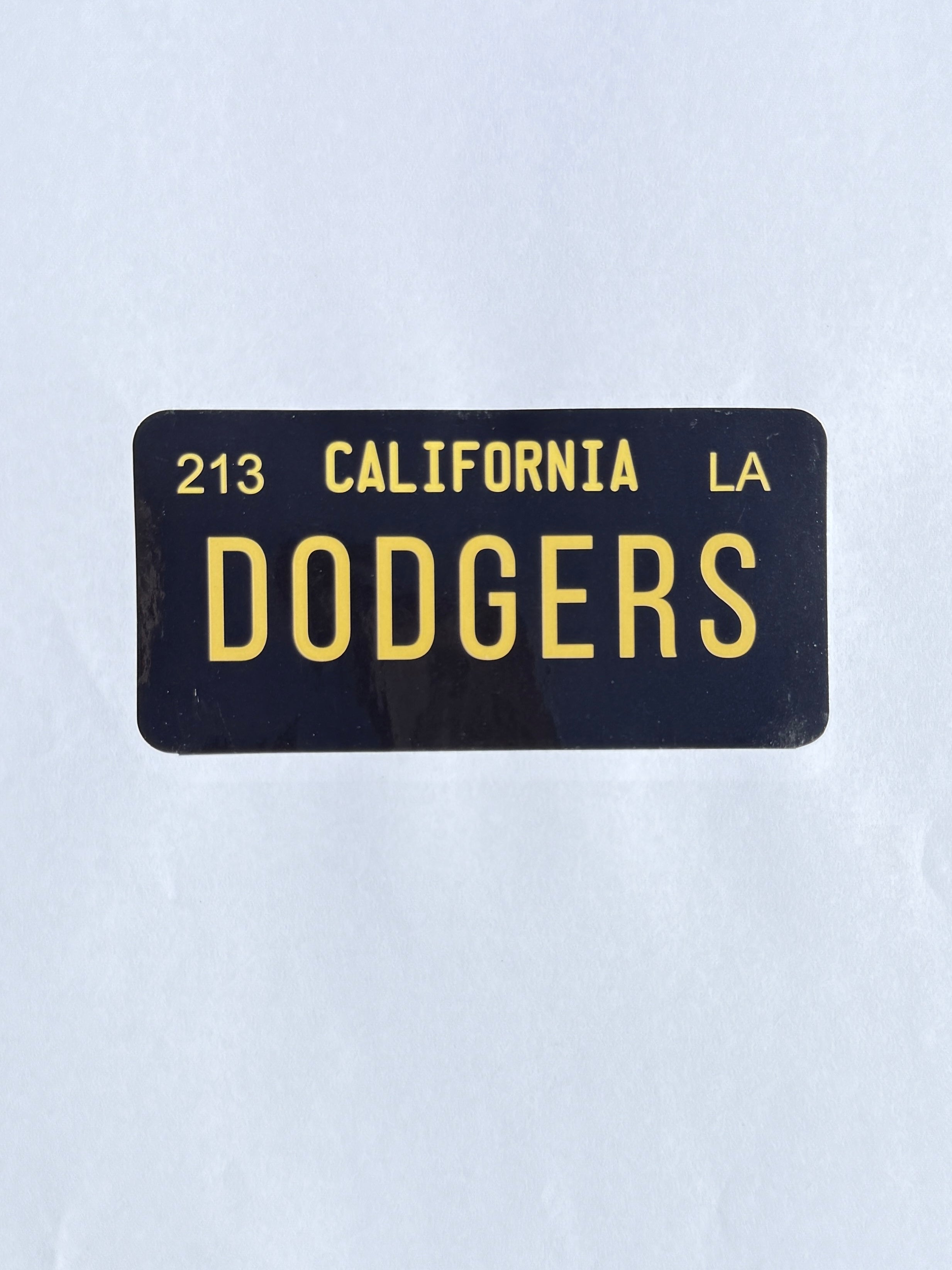 Dodgers License Plate Stickers (3 Pack)