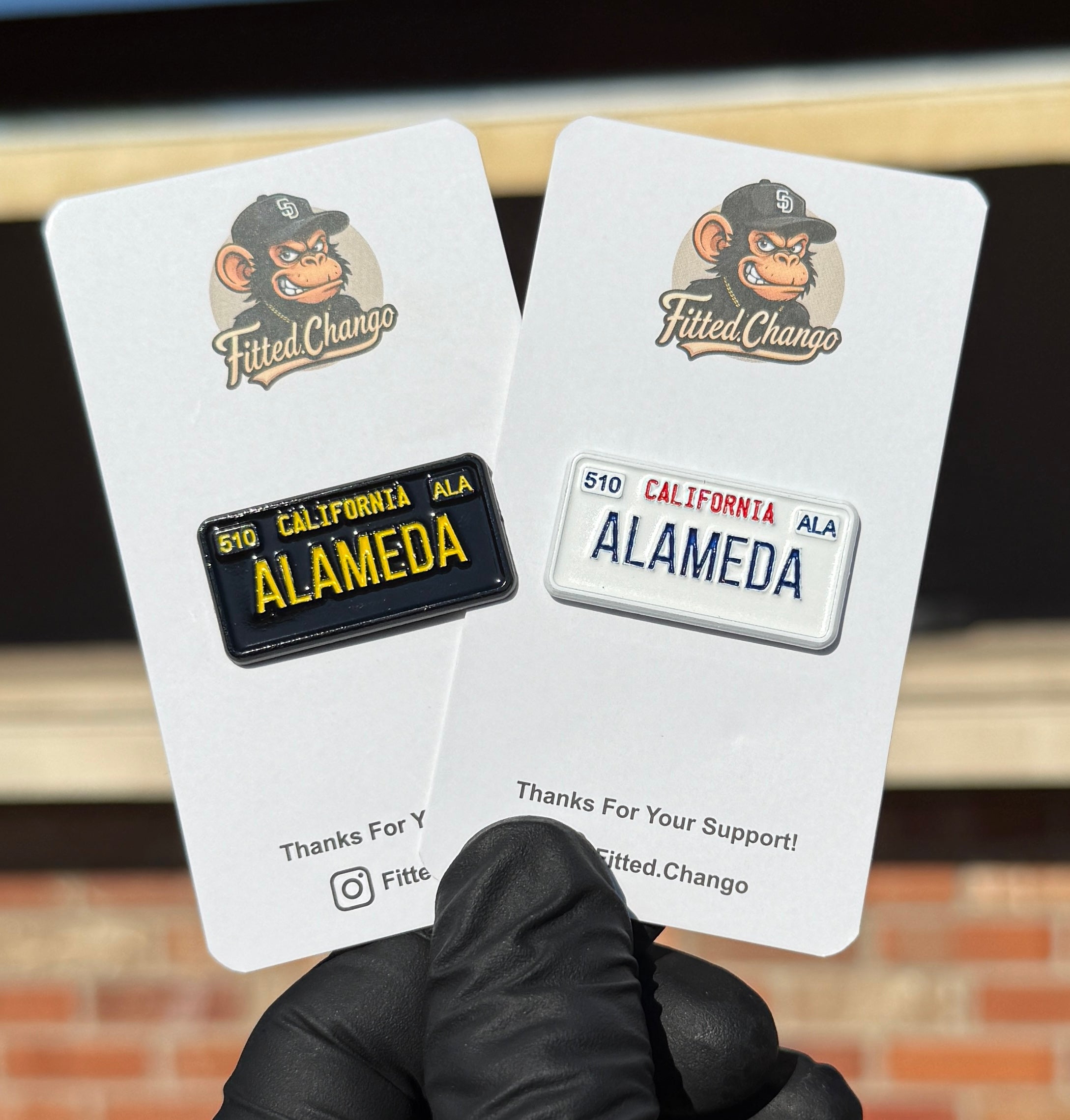 Alameda License Plate Pin