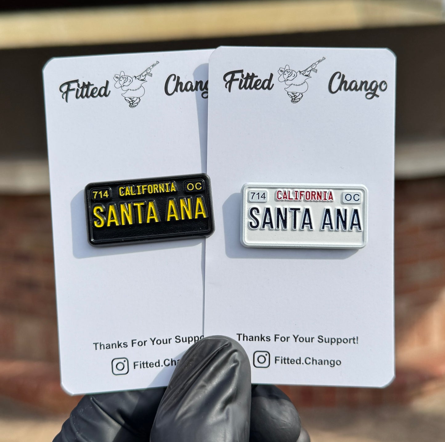 Santa Ana License Plate Pin