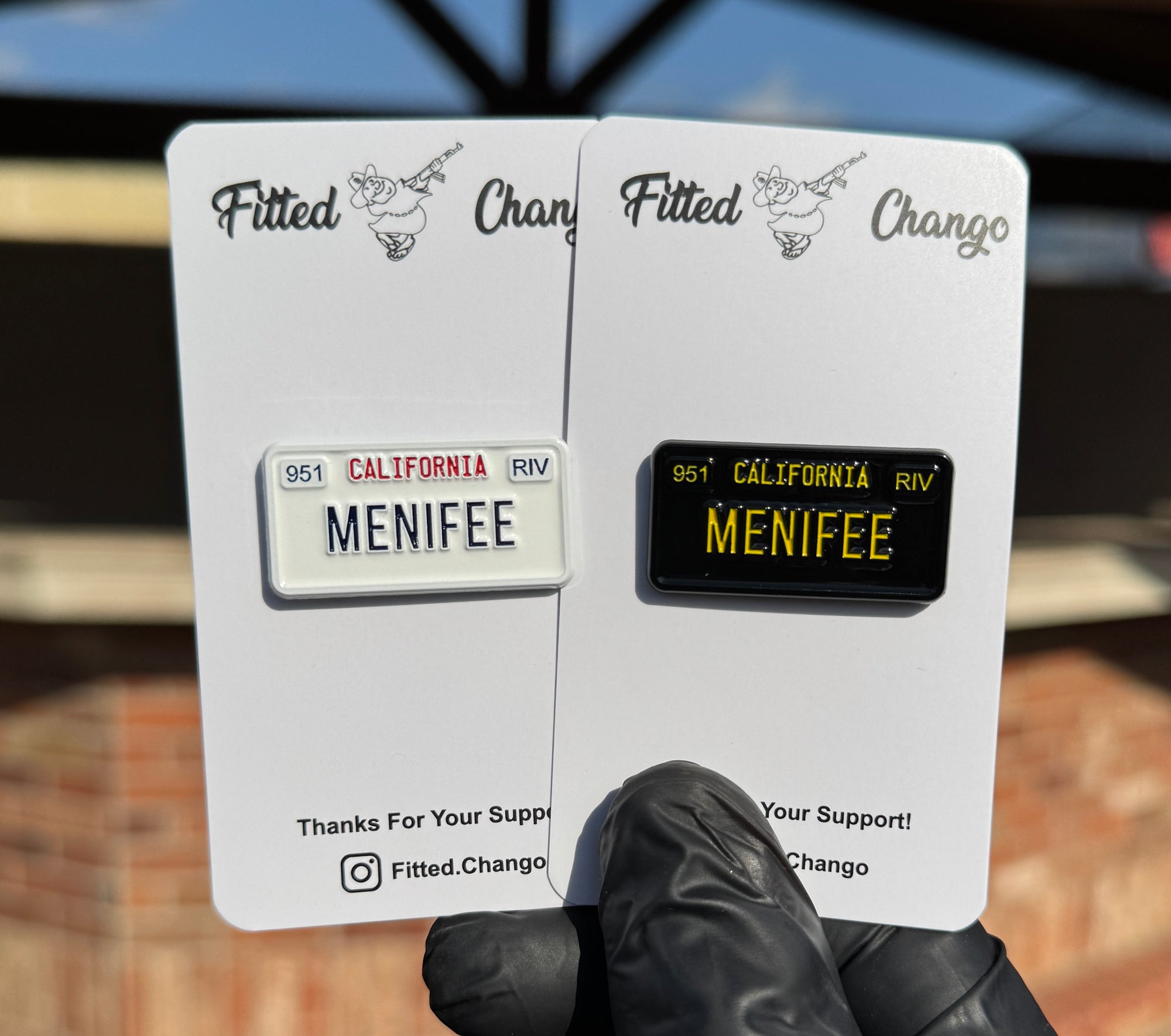 Pin de matrícula de Menifee