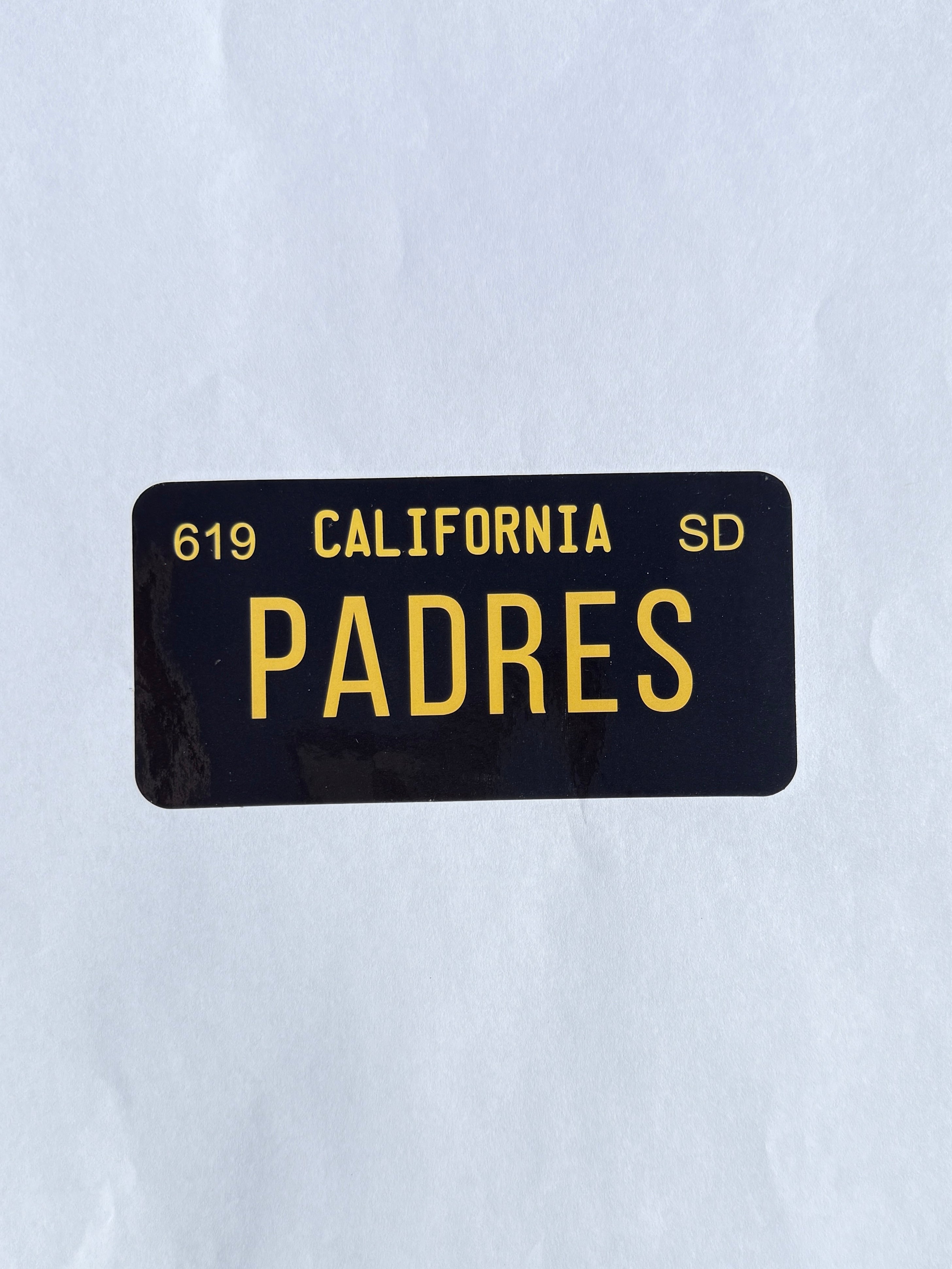 Padres License Plate Stickers (3 Pack)