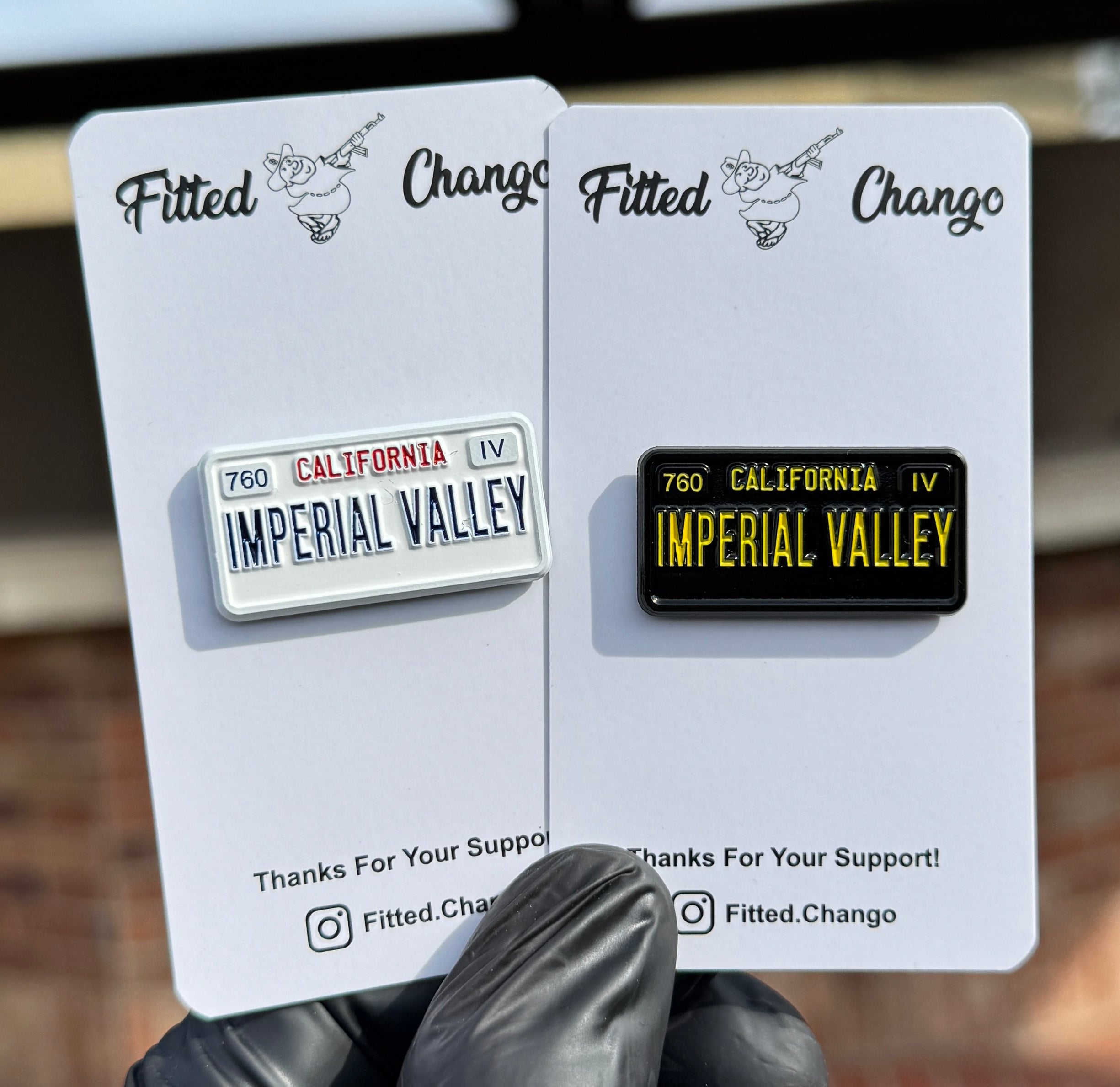 Pin de matrícula del Valle Imperial