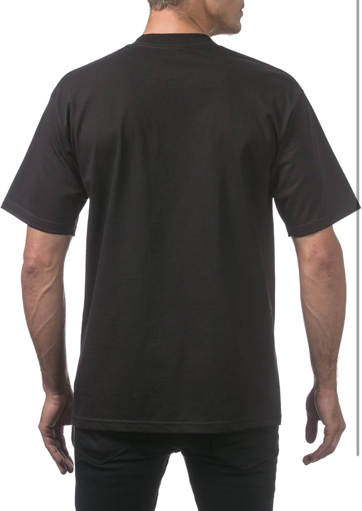 Camiseta ProClub en blanco (negra)