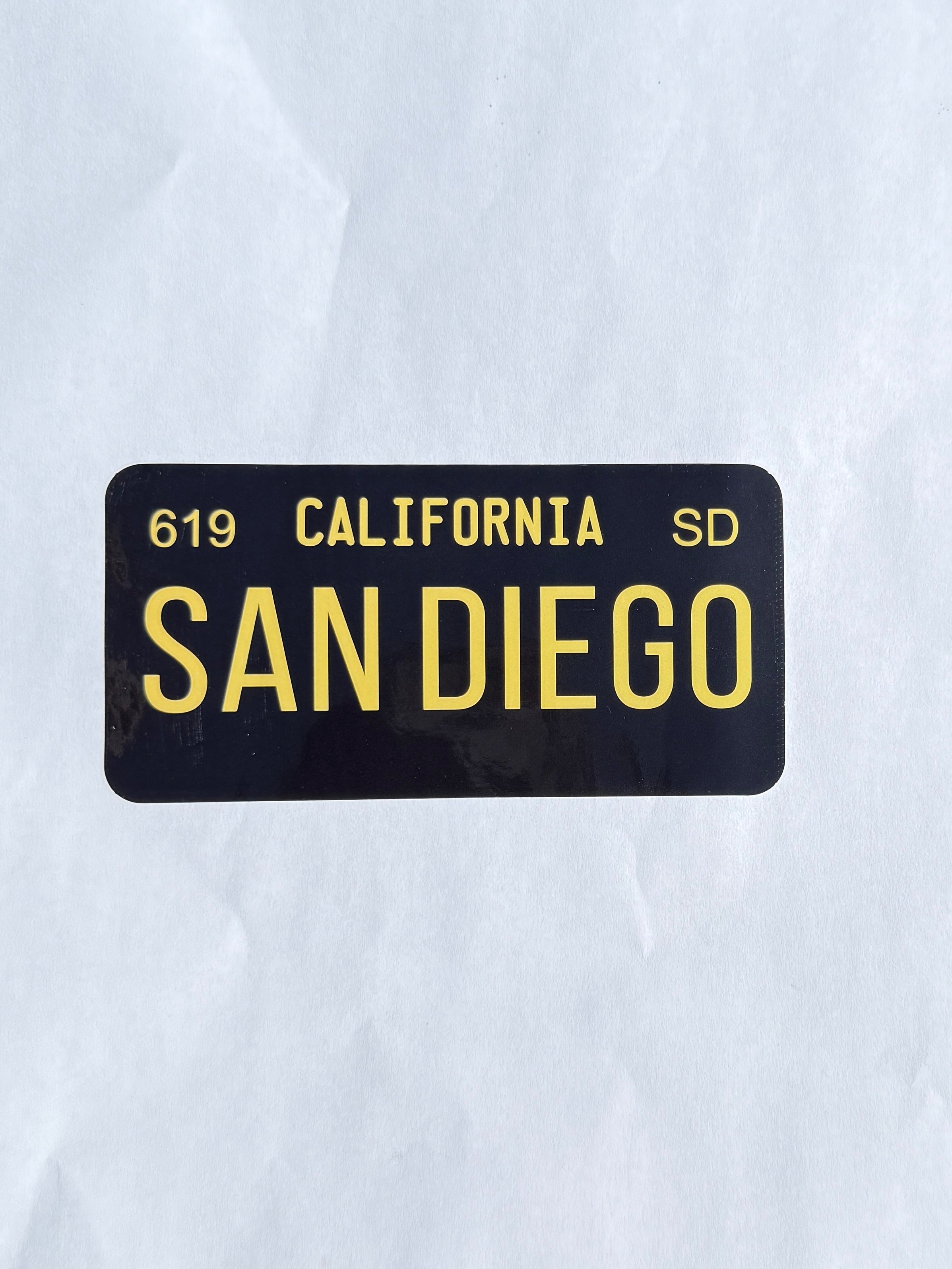 San Diego License Plate Stickers (3 Pack)